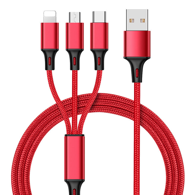 3-in-1 Braided Charging Cable