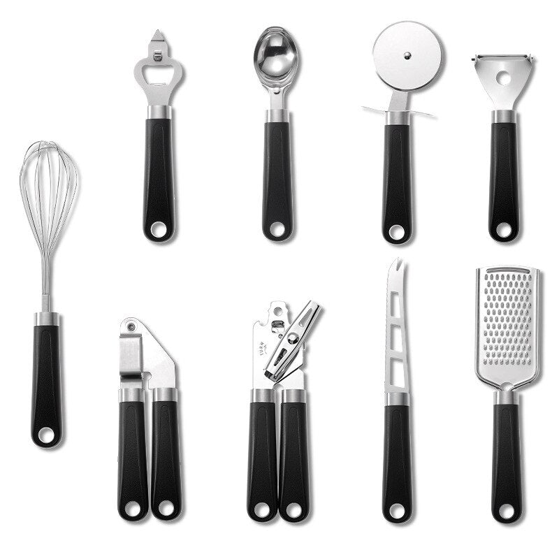 9-Piece Stainless Steel Kitchen Tool Set
