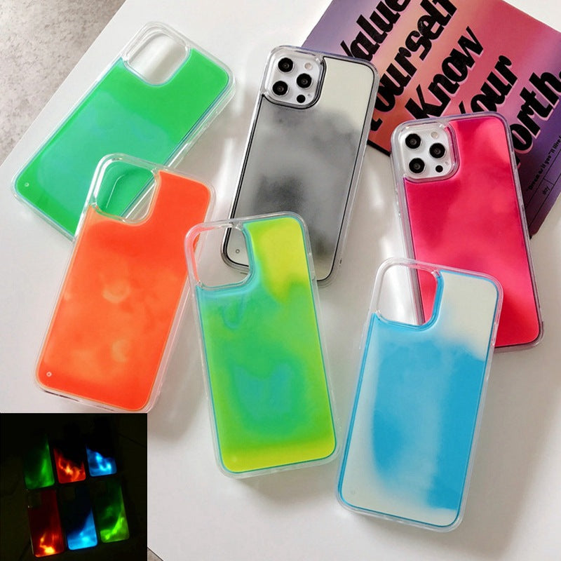 Glow-in-the-Dark Liquid Sand iPhone Case