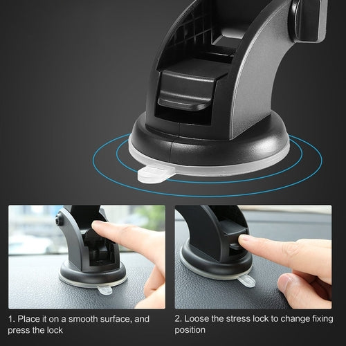 Telescopic Dashboard Phone Mount – Suction Cup