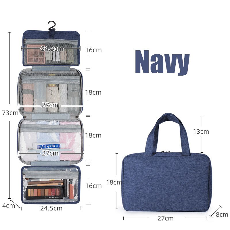 Four-Fold Hanging Toiletry Bag – Wet & Dry