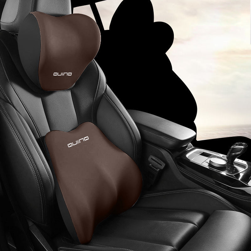 Car Neck Pillow & Lumbar Support Set