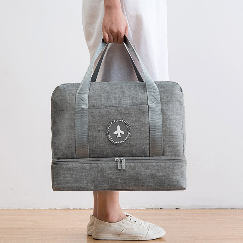 Waterproof Travel Duffle with Wet & Dry Compartments