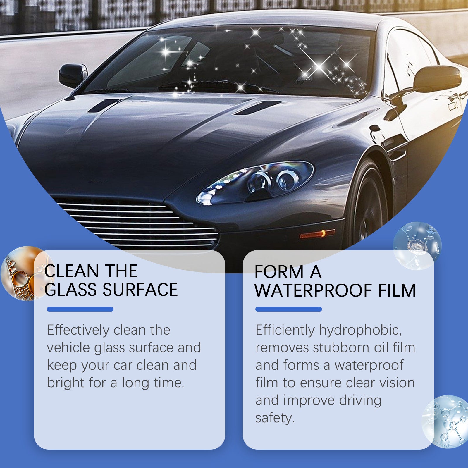 Rayhong Windshield Cleaning Tablets Car Windows Waterproof And Rain Cleaning Stains Daily Maintenance Effervescent Tablets