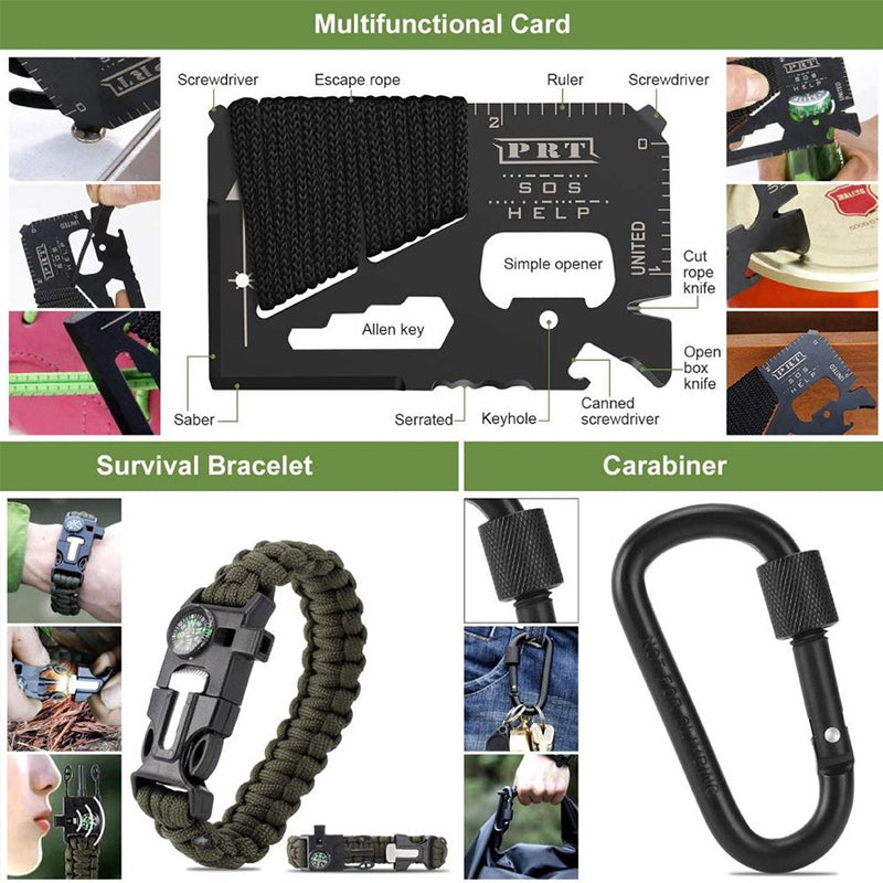 Outdoor Survival Kit with Emergency Tools