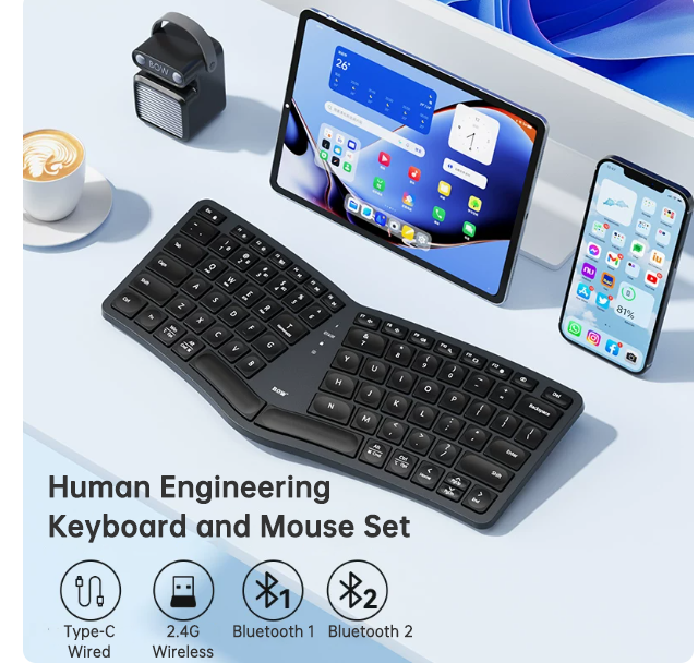 Wireless Ergonomic Split Keyboard