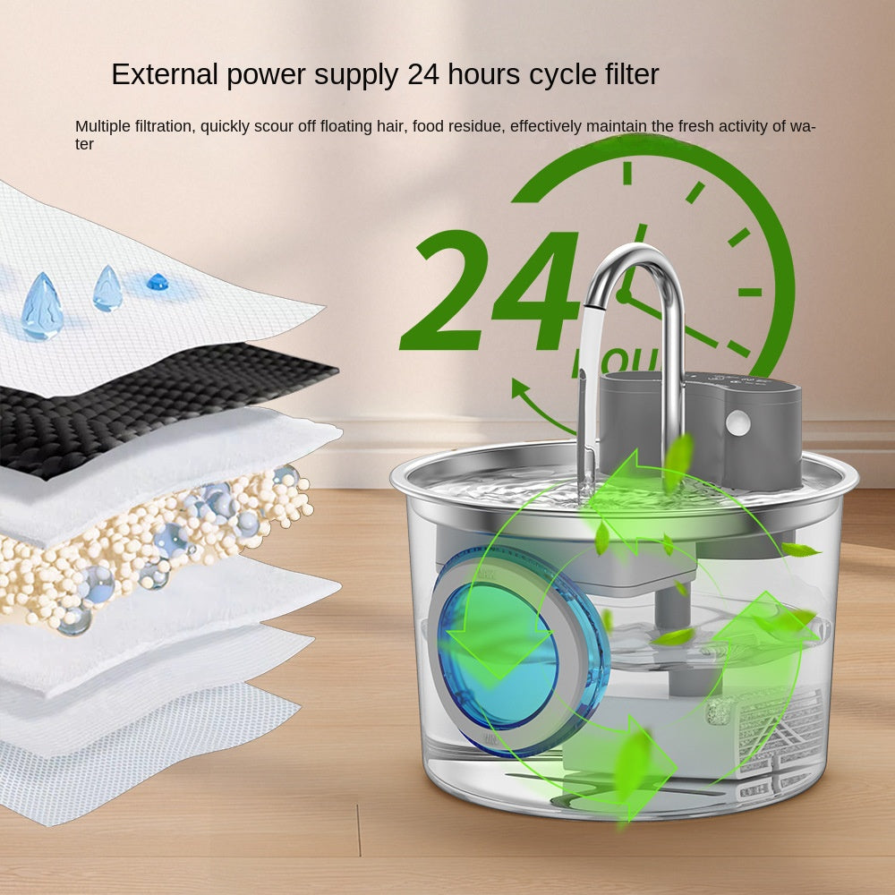 Smart Stainless Steel Pet Water Fountain