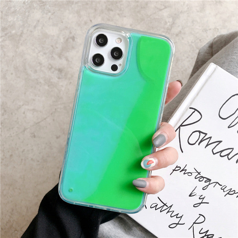 Glow-in-the-Dark Liquid Sand iPhone Case