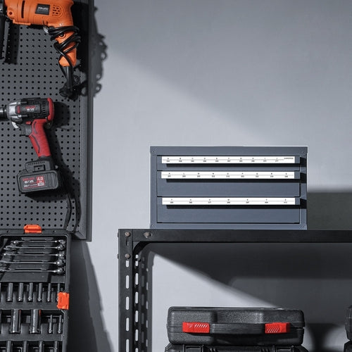 Drill Bit Dispenser Cabinet, Three-Drawer Drill Bit Organizer Cabinet