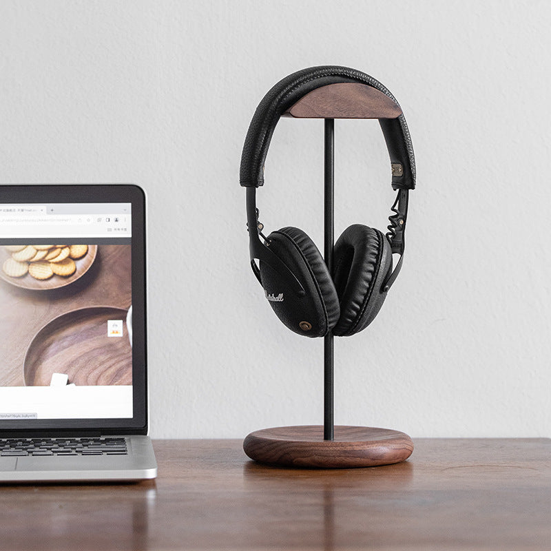 Walnut Wood Headphone Stand