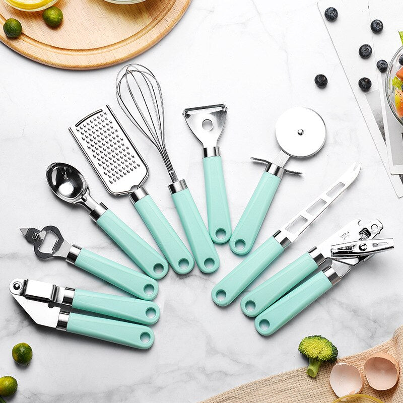 9-Piece Stainless Steel Kitchen Tool Set
