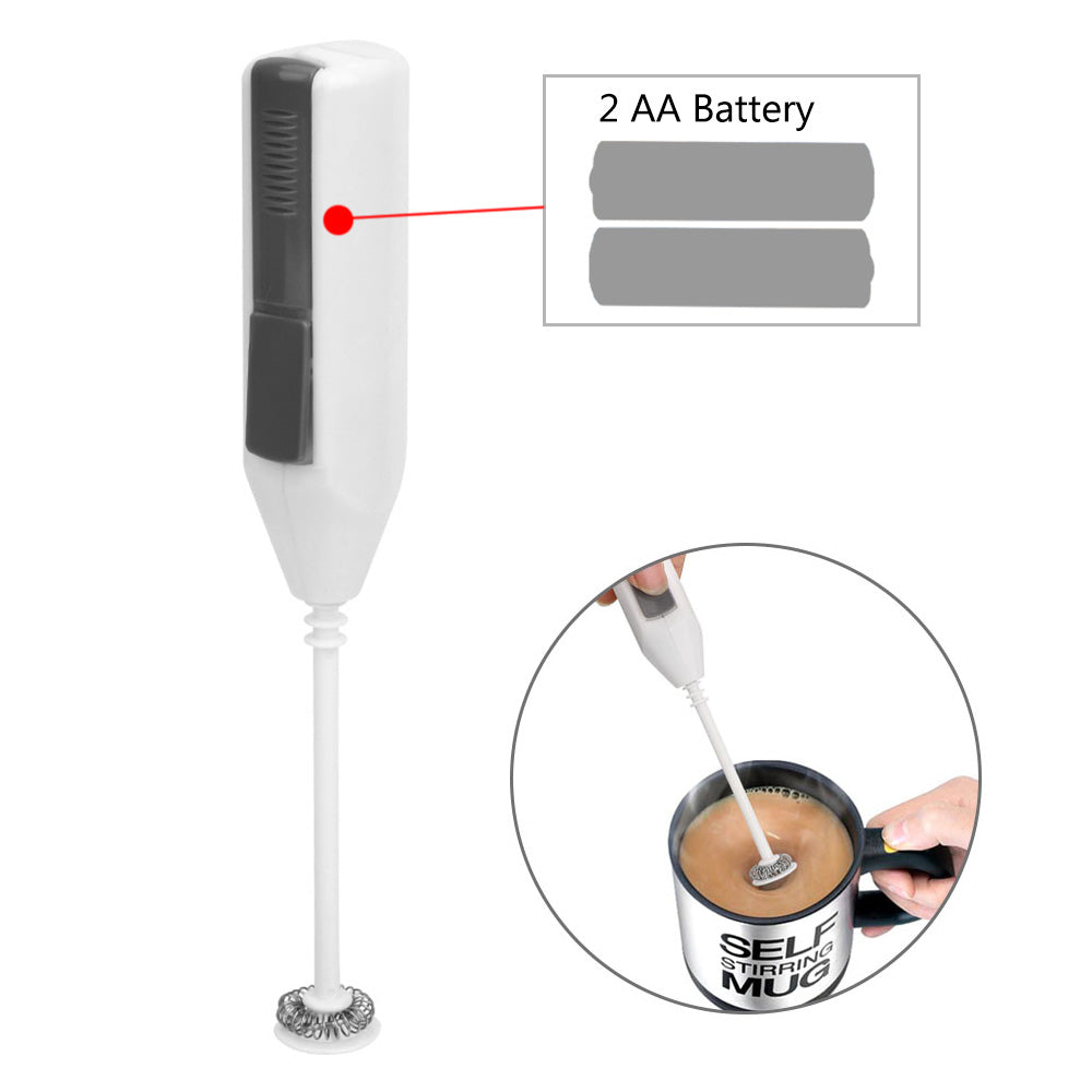 Handheld Electric Milk Frother & Egg Whisk