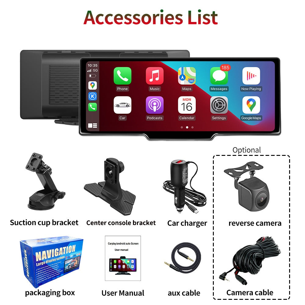 10.26" Wireless CarPlay & Android Auto Screen