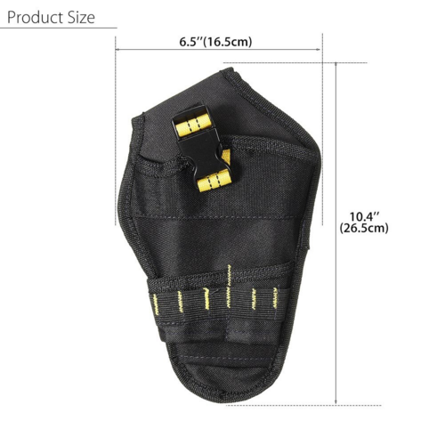 Heavy Duty Drill Holster Tool Belt Pouch Bit Holder Hanging Waist Bag