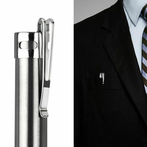 5" LED USB Rechargeable Mini Tactical Flashlight Stainless Steel Torch