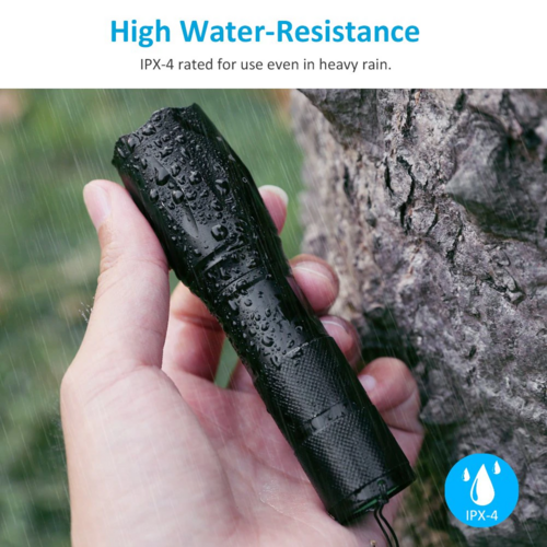 Super-Bright 90000LM LED Tactical Flashlight 5 Modes Zoomable Torch