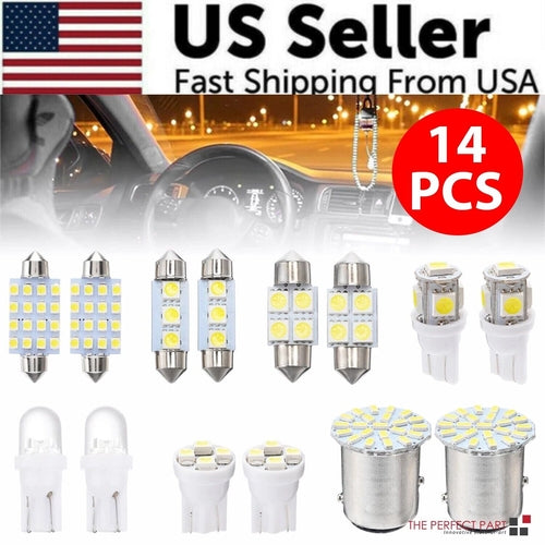14-Piece T10 LED Interior Car Light Kit
