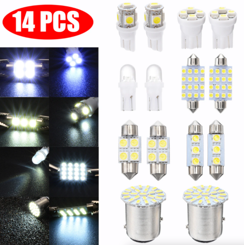 14-Piece T10 LED Interior Car Light Kit