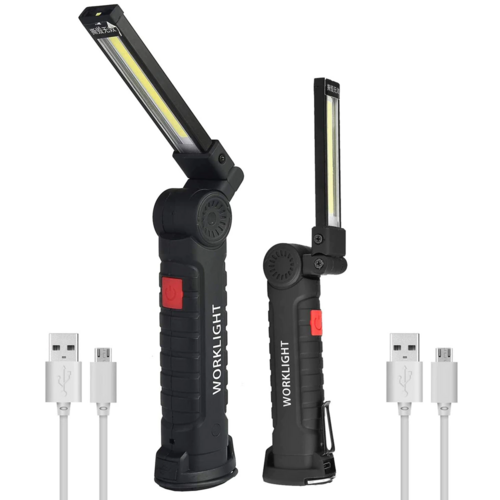 Rechargeable LED COB Work Light Mechanic Flashlight Lamp Magnetic Base
