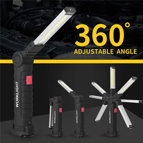 Rechargeable LED COB Work Light Mechanic Flashlight Lamp Magnetic Base