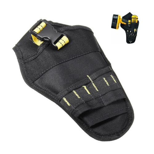 Heavy Duty Drill Holster Tool Belt Pouch Bit Holder Hanging Waist Bag