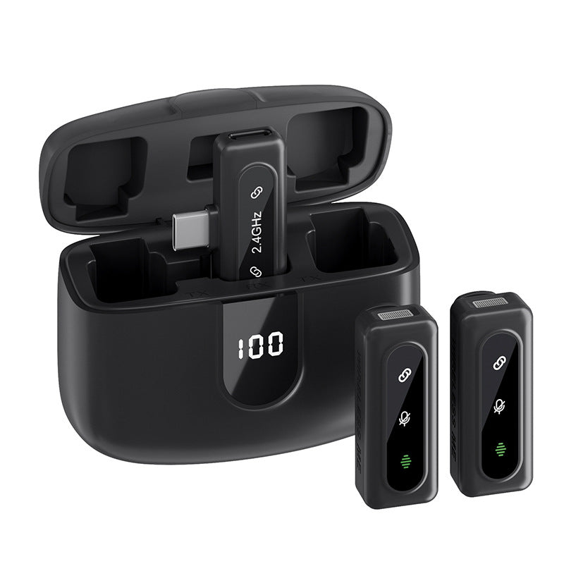 Wireless Lavalier Microphone with Charging Case