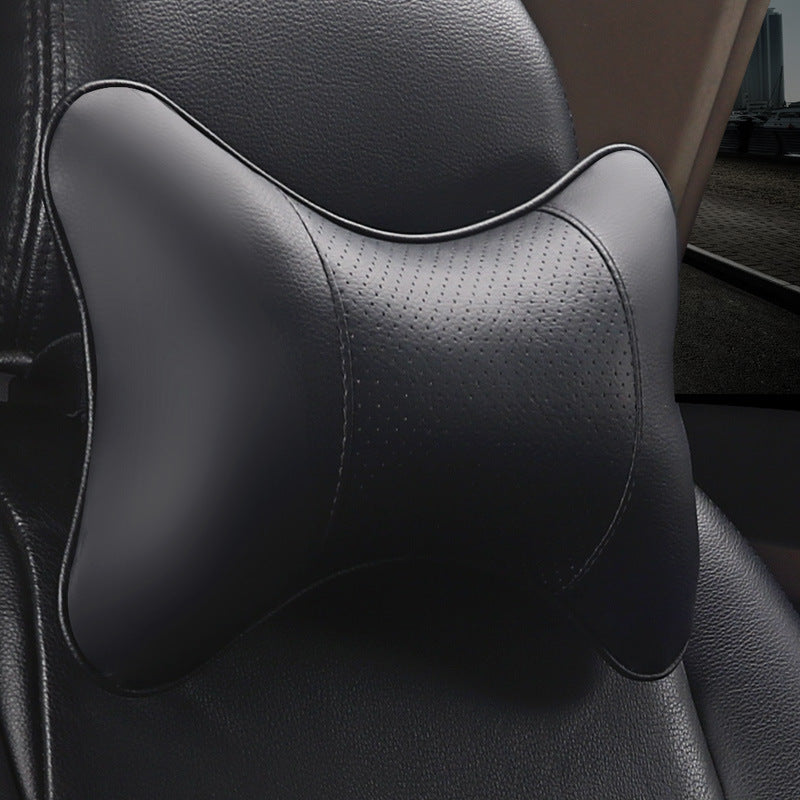 Perforated Leather Car Headrest Cushion