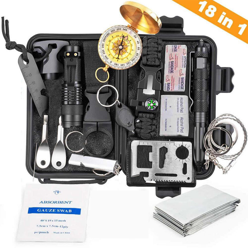 Outdoor Survival Kit with Emergency Tools
