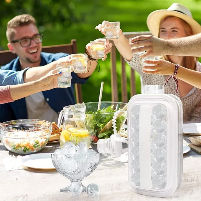2-in-1 Folding Ice Ball Maker Bottle