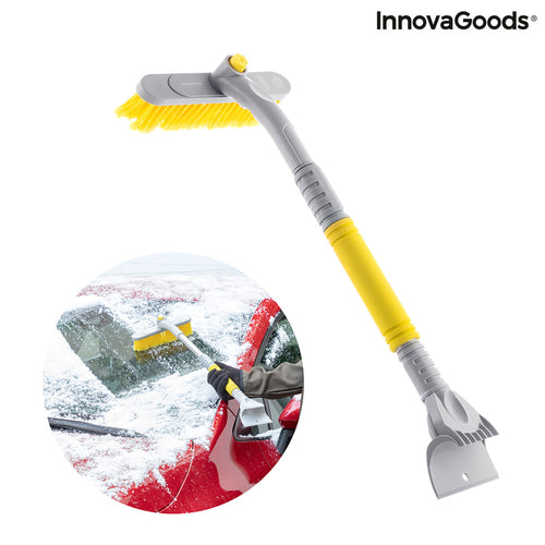 3-in-1 Telescopic Ice Scraper & Snow Brush