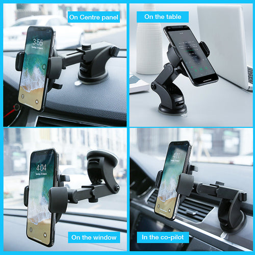 Telescopic Dashboard Phone Mount – Suction Cup