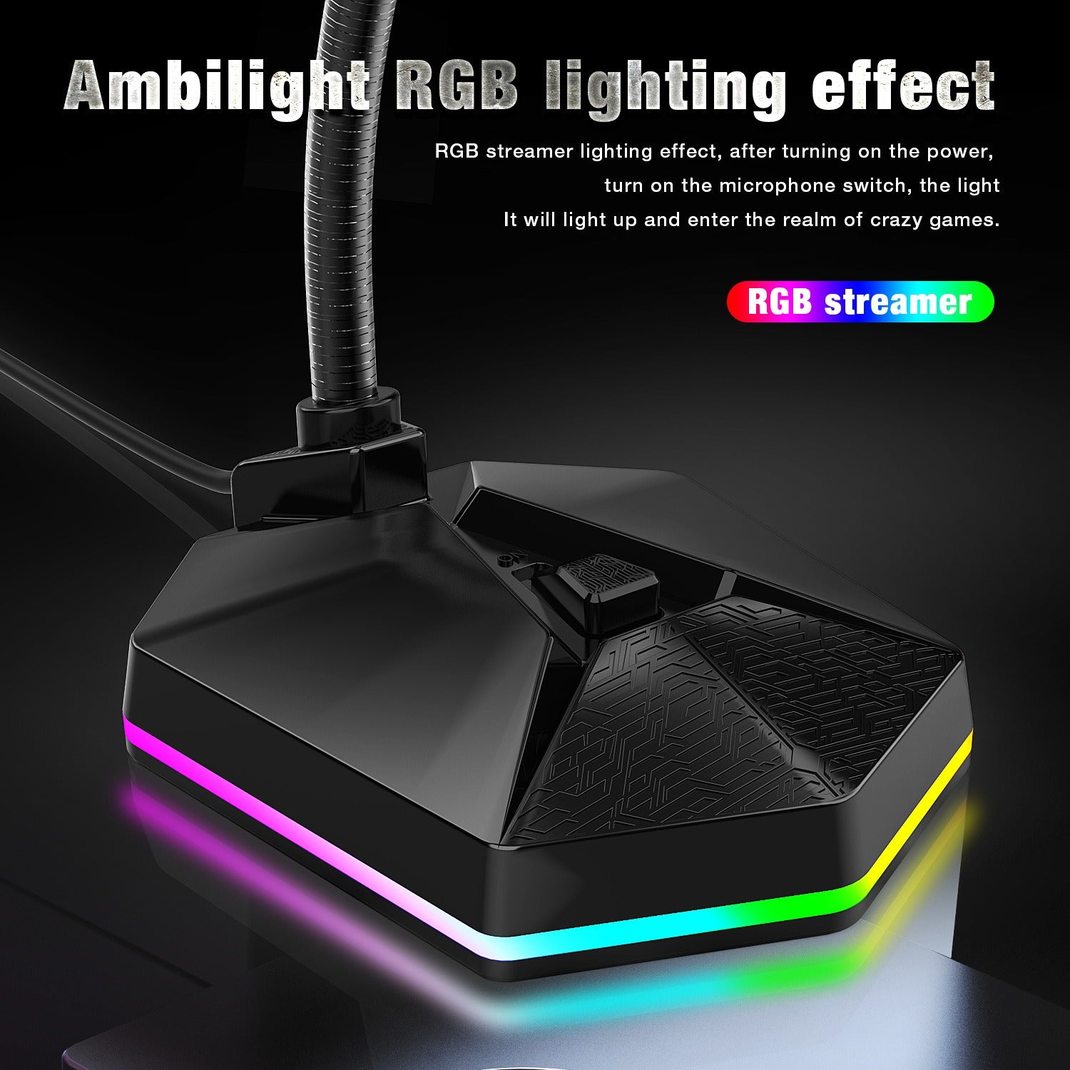 RGB Desktop USB Microphone