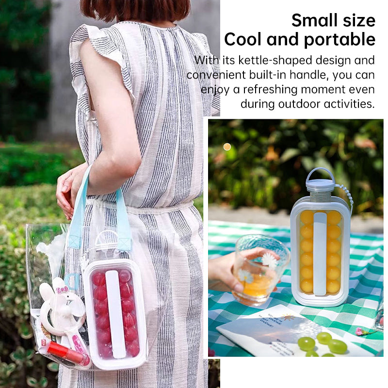 2-in-1 Folding Ice Ball Maker Bottle