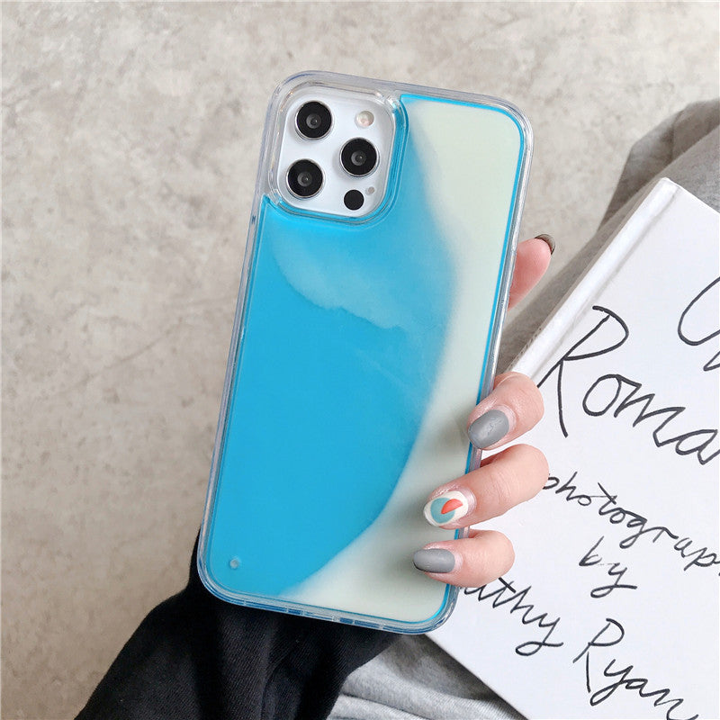 Glow-in-the-Dark Liquid Sand iPhone Case