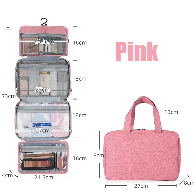 Four-Fold Hanging Toiletry Bag – Wet & Dry
