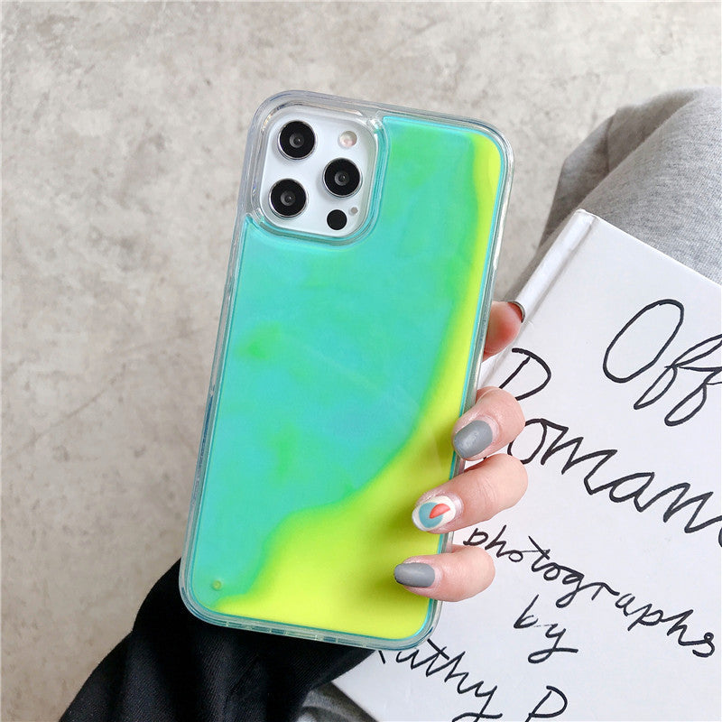 Glow-in-the-Dark Liquid Sand iPhone Case