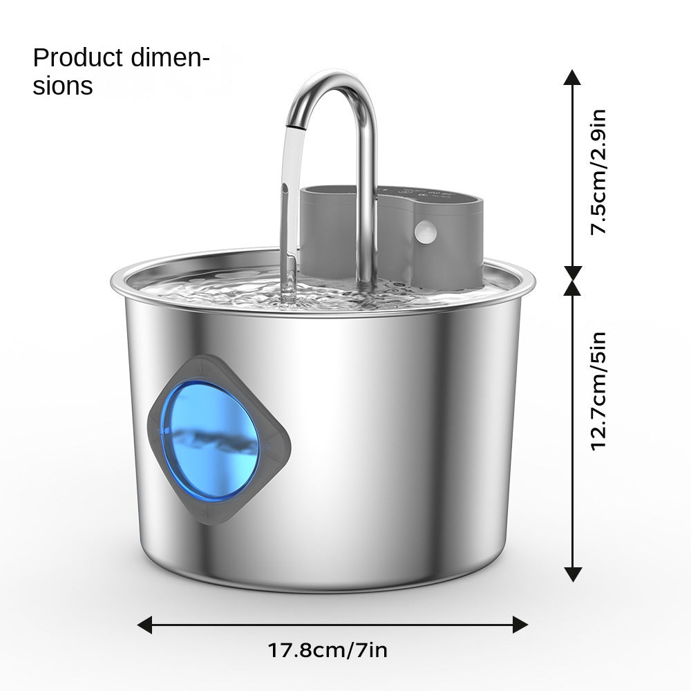 Smart Stainless Steel Pet Water Fountain