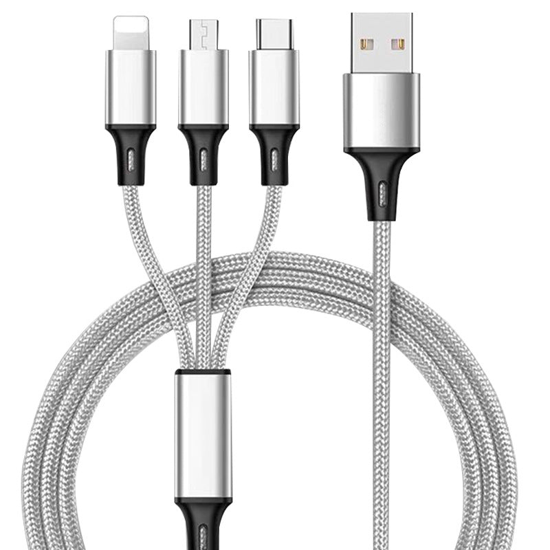 3-in-1 Braided Charging Cable