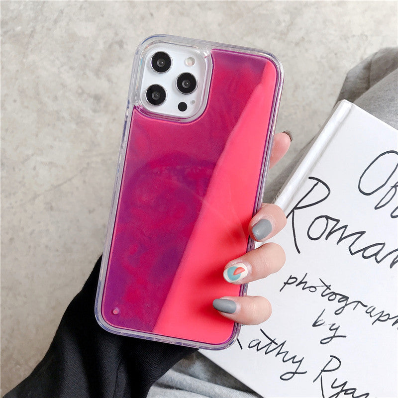 Glow-in-the-Dark Liquid Sand iPhone Case