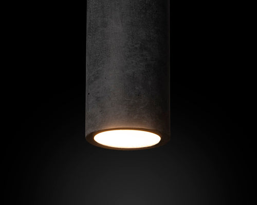 Concrete Pendant Light - Dark Gray