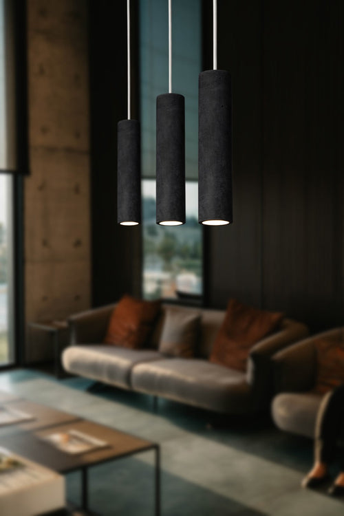 Concrete Pendant Light - Dark Gray