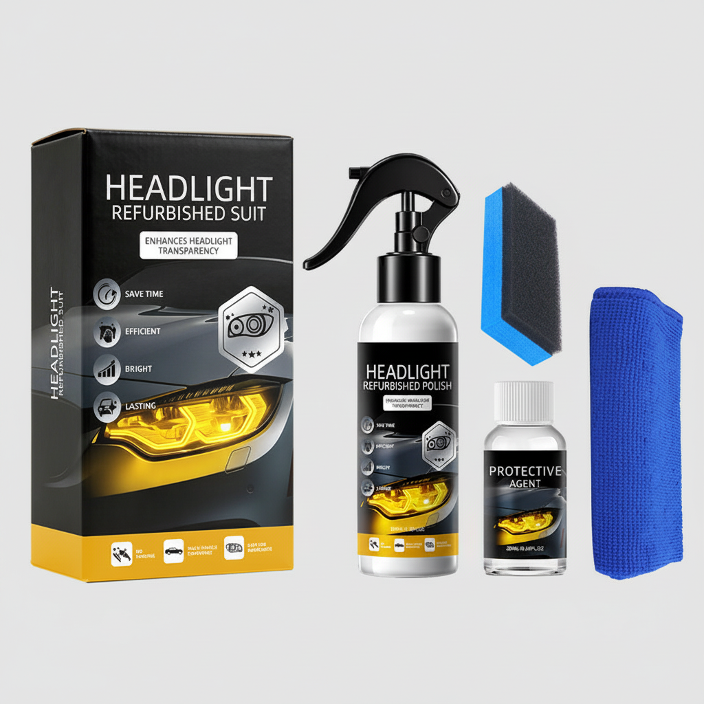 Headlight Restoration Kit with UV Protection