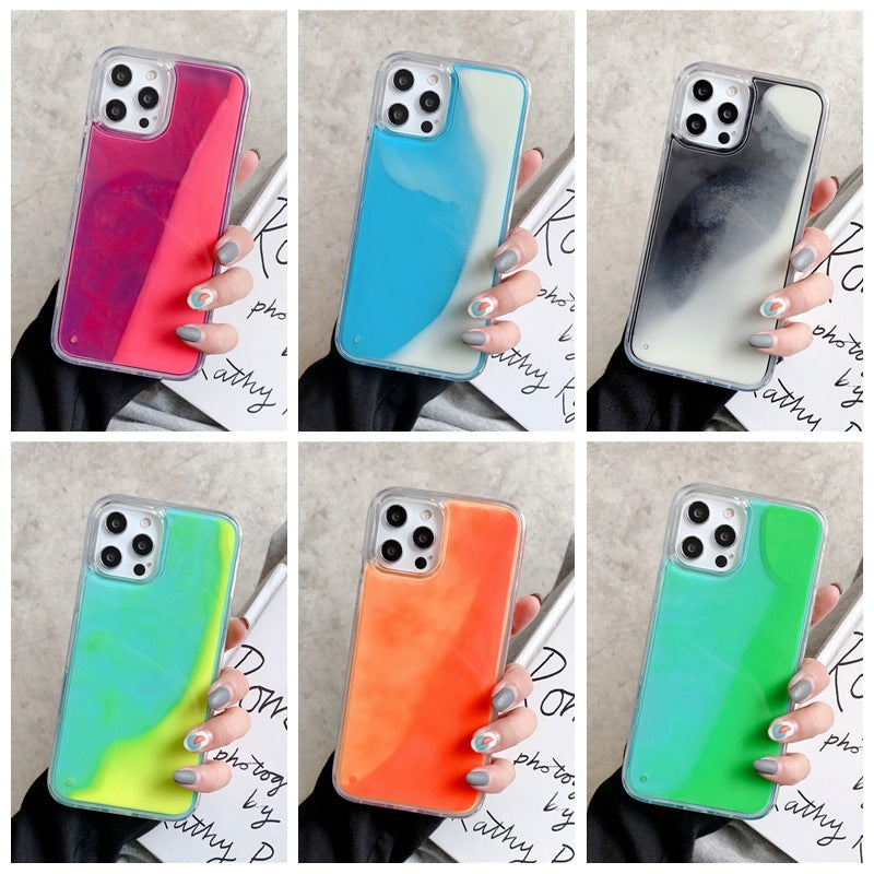 Glow-in-the-Dark Liquid Sand iPhone Case