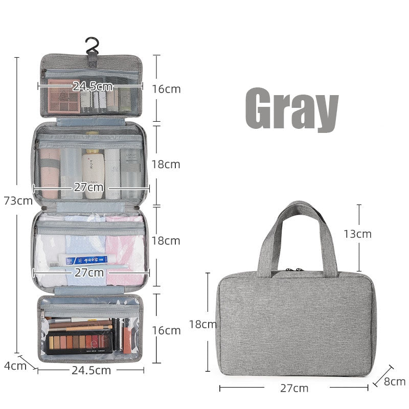 Four-Fold Hanging Toiletry Bag – Wet & Dry