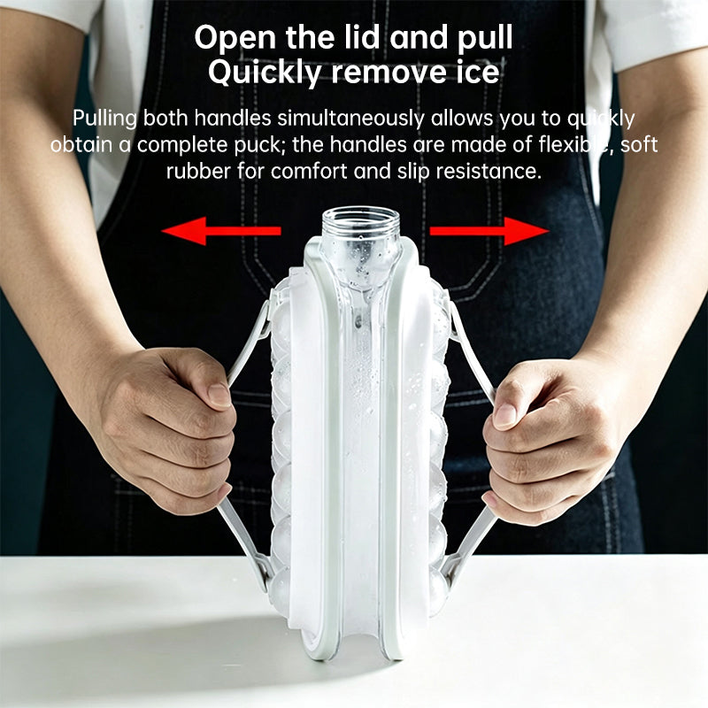 2-in-1 Folding Ice Ball Maker Bottle