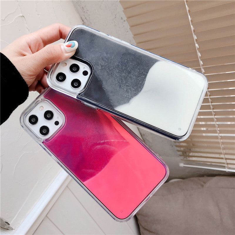 Glow-in-the-Dark Liquid Sand iPhone Case