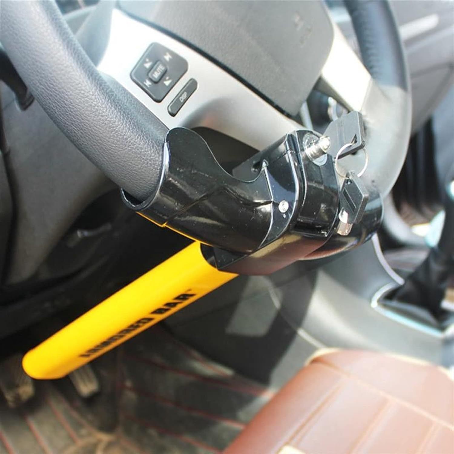 Steel Steering Wheel Anti-Theft Lock