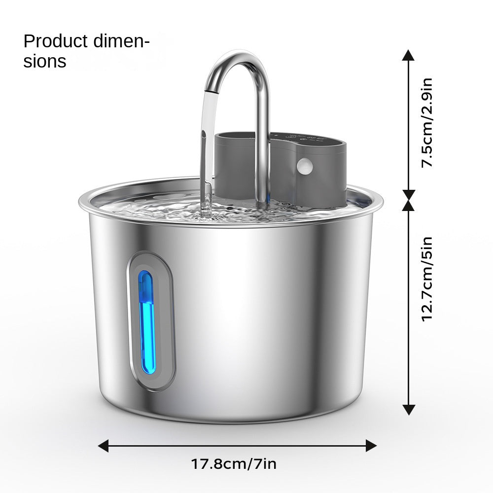 Smart Stainless Steel Pet Water Fountain