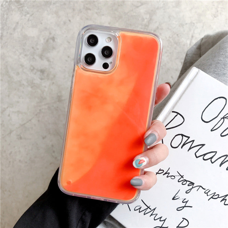 Glow-in-the-Dark Liquid Sand iPhone Case