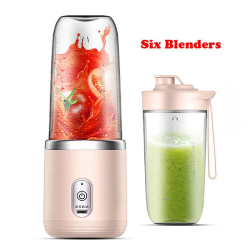 Portable Rechargeable Smoothie Blender – 6-Blade